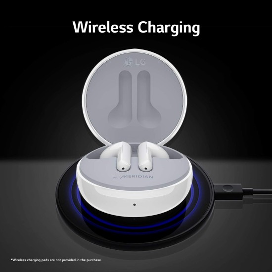 LG Tone Free FN6 UV Nano, Medical Grade Ear Gel, Meridian Sound, Wireless Charging, 18Hrs Battery Backup (White) LG Tone Free FN6 UV Nano, Medical Grade Ear Gel, Meridian Sound, Wireless Charging, 18Hrs Battery Backup (White)