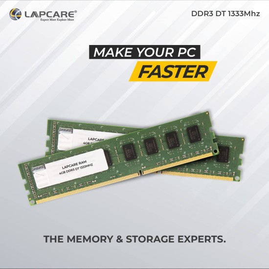 Lapcare Ram 4GB DDR3 Desk 1333 Mhz Lapcare Ram 4GB DDR3 Desk 1333 Mhz