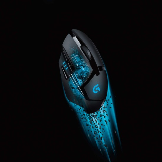 Logitech G402 Hyperion Fury USB Wired Gaming Mouse, 4,000 DPI, Lightweight, 8 Programmable Buttons, Compatible for PC/Mac - Black Logitech G402 Hyperion Fury USB Wired Gaming Mouse, 4,000 DPI, Lightweight, 8 Programmable Buttons, Compatible for PC/Mac - Black