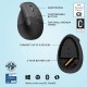 Logitech Lift Vertical Ergonomic Mouse, Wireless, Bluetooth or Logi Bolt USB Receiver, - Graphite Logitech Lift Vertical Ergonomic Mouse, Wireless, Bluetooth or Logi Bolt USB Receiver, - Graphite