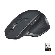 Logitech MX Master 2S Wireless Mouse, Multi-Device, Bluetooth or 2.4GHz Wireless with USB OS - Black Logitech MX Master 2S Wireless Mouse, Multi-Device, Bluetooth or 2.4GHz Wireless with USB OS - Black