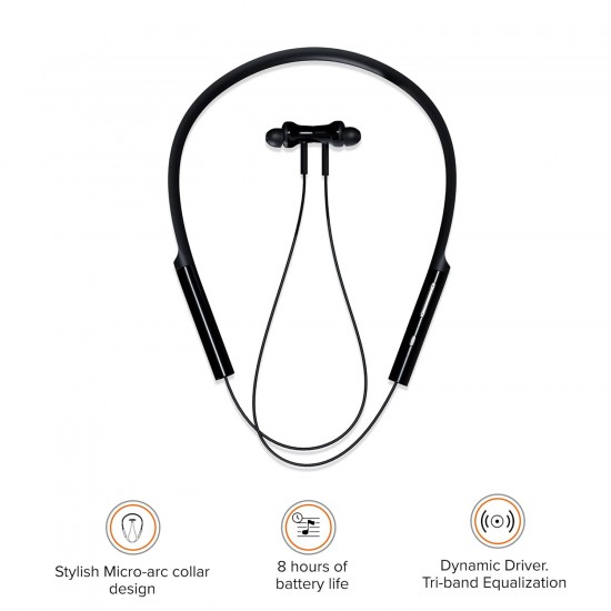 Mi Neckband Bluetooth Earphones with Dynamic Bass, Works with Voice Assistant, Bluetooth 5.0