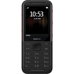 Nokia 5310 Dual SIM Feature Phone with MP3 Player, Wireless FM Radio and Rear Camera (White/Red)
