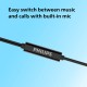 Philips Audio SHE1505 Wired in Ear Earphones with Mic (Black) Philips Audio SHE1505 Wired in Ear Earphones with Mic (Black)