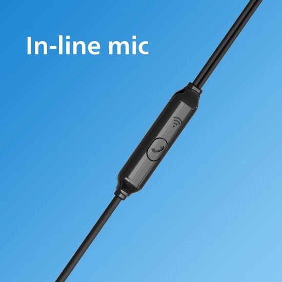 Philips Audio TAE1126 Wired in Ear Earphones with mic, 10 mm Driver, Powerful bass and Clear Sound, Black Philips Audio TAE1126 Wired in Ear Earphones with mic, 10 mm Driver, Powerful bass and Clear Sound, Black
