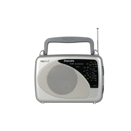 Philips Radio RL118/94 with MW/SW/FM Bands, 200mW RMS soundoutput,3-1 Power Source External Battery Philips Radio RL118/94 with MW/SW/FM Bands, 200mW RMS soundoutput,3-1 Power Source External Battery