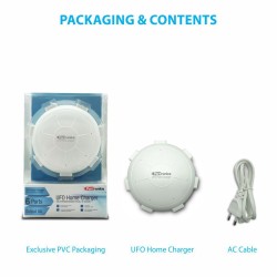 Portronics POR 343 UFO USB Home Charger 6 Ports 8A Charging Station for Smartphones and Tablets - White Portronics POR 343 UFO USB Home Charger 6 Ports 8A Charging Station for Smartphones and Tablets - White