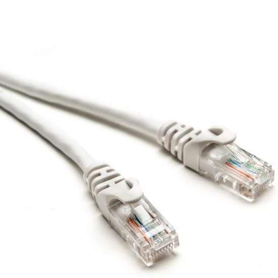 Quantum RJ45 Ethernet Patch/LAN/Router Cable with Gold Plated Connectors Supports Upto 1000Mbps - (3 Meters) - (White) Quantum RJ45 Ethernet Patch/LAN/Router Cable with Gold Plated Connectors Supports Upto 1000Mbps - (3 Meters) - (White)
