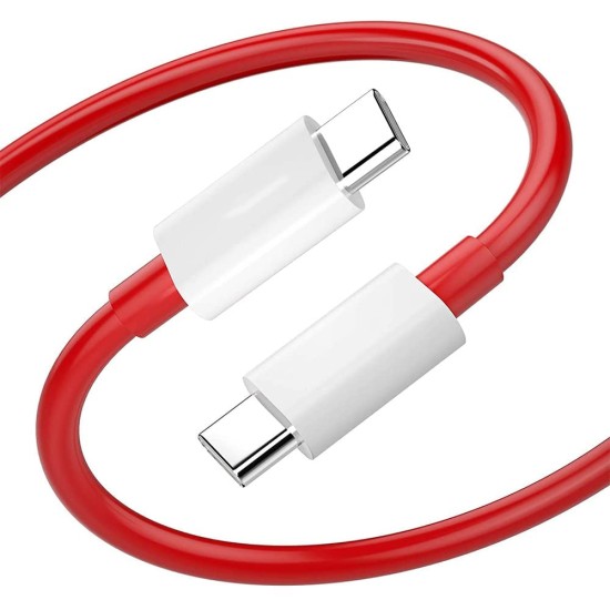 OnePlus Supervooc Type-C to Type-C Cable - Red,White OnePlus Supervooc Type-C to Type-C Cable - Red,White