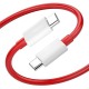 OnePlus Supervooc Type-C to Type-C Cable - Red,White OnePlus Supervooc Type-C to Type-C Cable - Red,White