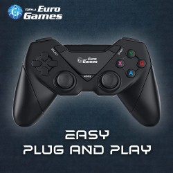 RPM Euro Games Laptop/PC Controller 2.4G Wireless Gamepad for Windows - 7, 8, 8.1,10, XP & PS3. Plug and Play with USB Dongle Connect RPM Euro Games Laptop/PC Controller 2.4G Wireless Gamepad for Windows - 7, 8, 8.1,10, XP & PS3. Plug and Play with USB Dongle Connect