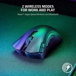 Razer Bluetooth DeathAdder V2 X Hyper Speed: Award-Winning Ergonomic Design with 16000 DPI  RZ01-04130100-R3A1, Black
