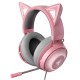 Razer Kraken Kitty RGB USB Gaming Headset: THX 7.1 Spatial Surround Sound - Chroma RGB Lighting - Quartz Pink Razer Kraken Kitty RGB USB Gaming Headset: THX 7.1 Spatial Surround Sound - Chroma RGB Lighting - Quartz Pink