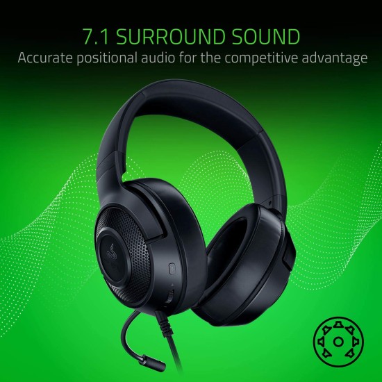 Razer Kraken X Wired On Ear Headphones with Mic (Black) Razer Kraken X Wired On Ear Headphones with Mic (Black)