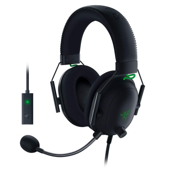 Razer Rz04-03230100-R3M1 Blackshark V2 Wired On Ear Headphones with Mic (Black) Razer Rz04-03230100-R3M1 Blackshark V2 Wired On Ear Headphones with Mic (Black)