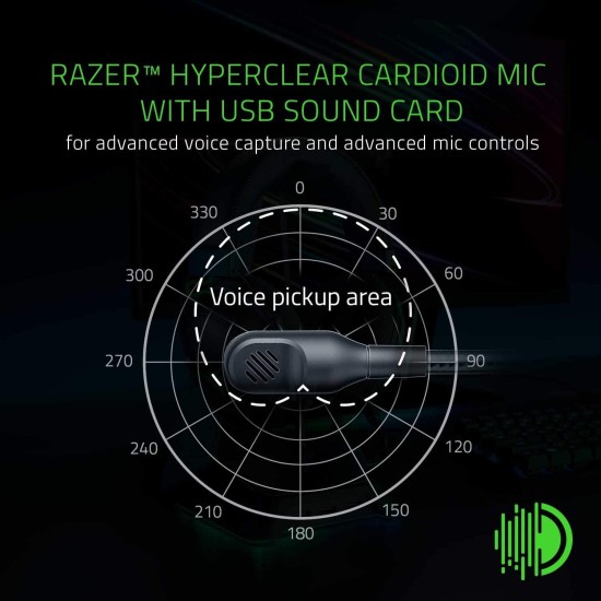 Razer Rz04-03230100-R3M1 Blackshark V2 Wired On Ear Headphones with Mic (Black) Razer Rz04-03230100-R3M1 Blackshark V2 Wired On Ear Headphones with Mic (Black)