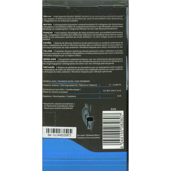 Sennheiser CX 275 S Wired In Ear Headphone with Mic (Black) Sennheiser CX 275 S Wired In Ear Headphone with Mic (Black)