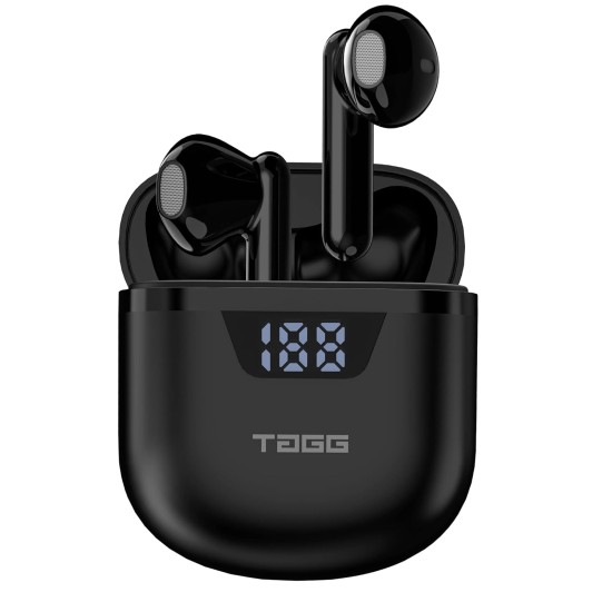 TAGG Liberty Buds Mini Truly Wireless in Ear Earbuds with Quad Mic, (Black) TAGG Liberty Buds Mini Truly Wireless in Ear Earbuds with Quad Mic, (Black)