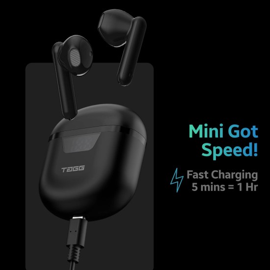 TAGG Liberty Buds Mini Truly Wireless in Ear Earbuds with Quad Mic, (Black) TAGG Liberty Buds Mini Truly Wireless in Ear Earbuds with Quad Mic, (Black)
