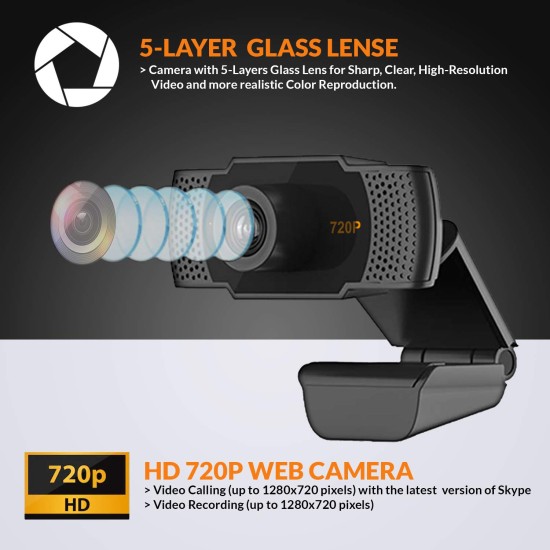 Tizum ZW79- HD 720p Webcam, Widescreen Viewing Angle, Auto Light Correction, Noise-Reducing Mic, for Skype Tizum ZW79- HD 720p Webcam, Widescreen Viewing Angle, Auto Light Correction, Noise-Reducing Mic, for Skype