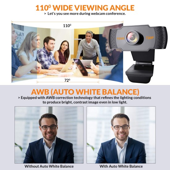 Tizum ZW79- HD 720p Webcam, Widescreen Viewing Angle, Auto Light Correction, Noise-Reducing Mic, for Skype Tizum ZW79- HD 720p Webcam, Widescreen Viewing Angle, Auto Light Correction, Noise-Reducing Mic, for Skype