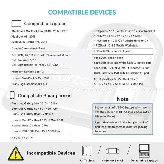 Tukzer USB C to HDMI Adapter (3 in 1) Type C Hub 3.1 to (TZ-Q11 Space Grey) Tukzer USB C to HDMI Adapter (3 in 1) Type C Hub 3.1 to (TZ-Q11 Space Grey)