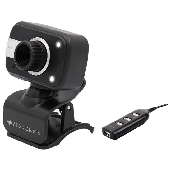 ZEBRONICS Zeb-Crystal Clear Web Camera with 3P Lens