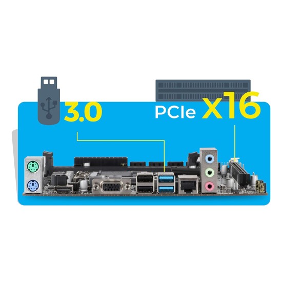 ZEBRONICS Zeb H110-D4 MicroATX Motherboard LGA 1151 Socket DDR4 ZEBRONICS Zeb H110-D4 MicroATX Motherboard LGA 1151 Socket DDR4