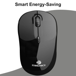 Zebronics Shine Wireless Optical Mouse - 2.4GHz with USB (Black) Zebronics Shine Wireless Optical Mouse - 2.4GHz with USB (Black)