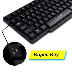 Zebronics Wired Keyboard and Mouse Combo with 104 Keys and a USB Mouse with 1200 DPI - JUDWAA 750 Zebronics Wired Keyboard and Mouse Combo with 104 Keys and a USB Mouse with 1200 DPI - JUDWAA 750