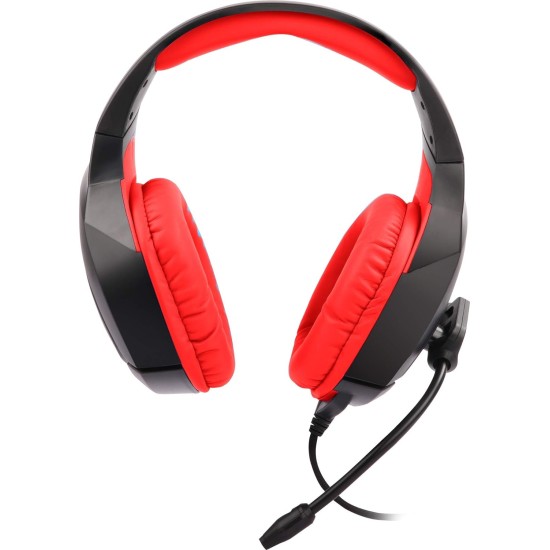 Zebronics ZEB-RUSH (Red) Premium Wired Gaming On Ear Headphone with RGB LEDs, Dual 3.5mm Jack, Zebronics ZEB-RUSH (Red) Premium Wired Gaming On Ear Headphone with RGB LEDs, Dual 3.5mm Jack,