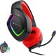 Zebronics ZEB-RUSH (Red) Premium Wired Gaming On Ear Headphone with RGB LEDs, Dual 3.5mm Jack, Zebronics ZEB-RUSH (Red) Premium Wired Gaming On Ear Headphone with RGB LEDs, Dual 3.5mm Jack,
