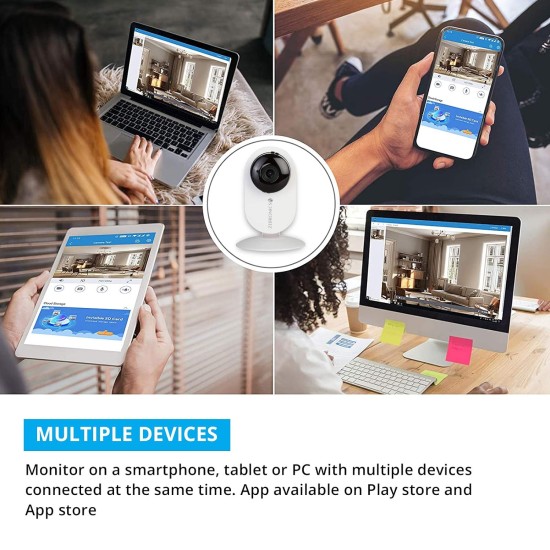 Zebronics Zeb Smart Cam 100 Smart Home Automation WiFi Camera with Remote Monitoring Zebronics Zeb Smart Cam 100 Smart Home Automation WiFi Camera with Remote Monitoring