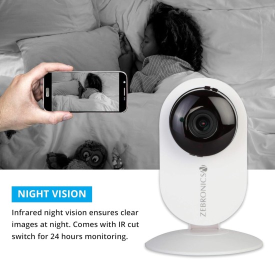 Zebronics Zeb Smart Cam 100 Smart Home Automation WiFi Camera with Remote Monitoring Zebronics Zeb Smart Cam 100 Smart Home Automation WiFi Camera with Remote Monitoring