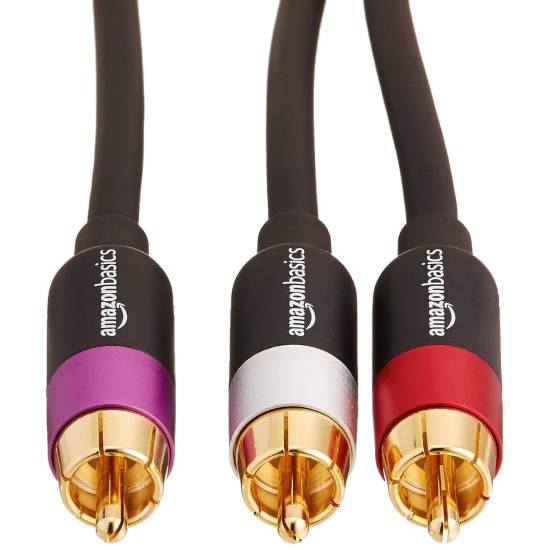 amazon basics 1-Male To 2-Male Rca Audio Interconnects For Dvd Player, Television - 4 Feet, 1-Male To 2-Male (Black, Red, Purple, Silver), Black amazon basics 1-Male To 2-Male Rca Audio Interconnects For Dvd Player, Television - 4 Feet, 1-Male To 2-Male (Black, Red, Purple, Silver), Black