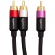 amazon basics 1-Male To 2-Male Rca Audio Interconnects For Dvd Player, Television - 4 Feet, 1-Male To 2-Male (Black, Red, Purple, Silver), Black amazon basics 1-Male To 2-Male Rca Audio Interconnects For Dvd Player, Television - 4 Feet, 1-Male To 2-Male (Black, Red, Purple, Silver), Black