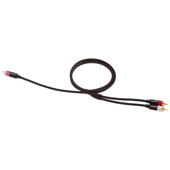 amazon basics 1-Male To 2-Male Rca Audio Interconnects For Dvd Player, Television - 4 Feet, 1-Male To 2-Male (Black, Red, Purple, Silver), Black amazon basics 1-Male To 2-Male Rca Audio Interconnects For Dvd Player, Television - 4 Feet, 1-Male To 2-Male (Black, Red, Purple, Silver), Black
