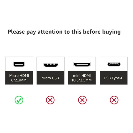 amazon basics Hl-007331 High-Speed Micro-Hdmi (Not Micro-Usb) To Hdmi Cable - 3 Feet (2-Pack) (Latest Standard) , Black amazon basics Hl-007331 High-Speed Micro-Hdmi (Not Micro-Usb) To Hdmi Cable - 3 Feet (2-Pack) (Latest Standard) , Black