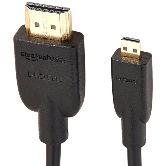 amazon basics Hl-007331 High-Speed Micro-Hdmi (Not Micro-Usb) To Hdmi Cable - 3 Feet (2-Pack) (Latest Standard) , Black amazon basics Hl-007331 High-Speed Micro-Hdmi (Not Micro-Usb) To Hdmi Cable - 3 Feet (2-Pack) (Latest Standard) , Black