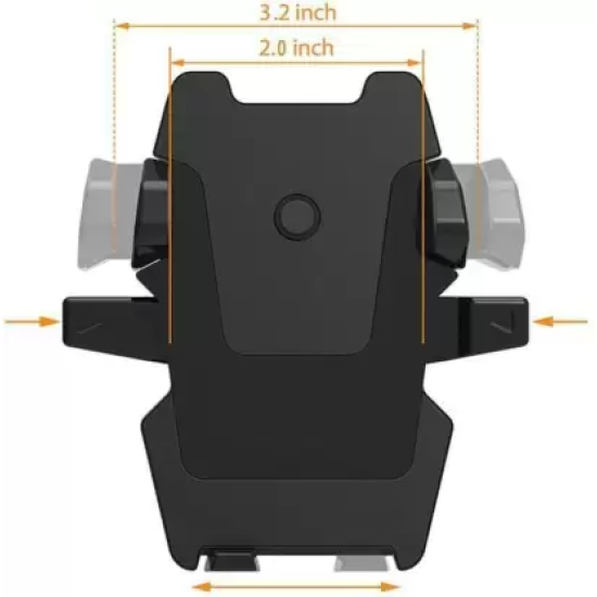 Bluedrum Car Mobile Holder for Windshield, Dashboard (Black, Silver) Bluedrum Car Mobile Holder for Windshield, Dashboard (Black, Silver)