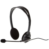 Logitech H110 Wired On Ear Headphones With Mic, Stereo With Noise-Cancelling,3.5-Mm Dual Audio Jack, Pc/Mac/Laptop- Black Logitech H110 Wired On Ear Headphones With Mic, Stereo With Noise-Cancelling,3.5-Mm Dual Audio Jack, Pc/Mac/Laptop- Black