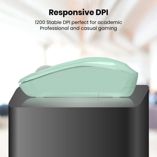 Portronics Toad 25 Wireless Mouse, 2.4 GHz with USB Nano Dongle, 1200 DPI (Green) Portronics Toad 25 Wireless Mouse, 2.4 GHz with USB Nano Dongle, 1200 DPI (Green)