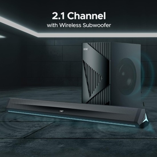 boAt Aavante Bar Stark Bluetooth Soundbar with 160W RMS Signature Sound, 2.1 Channel Wireless(Premium Black) boAt Aavante Bar Stark Bluetooth Soundbar with 160W RMS Signature Sound, 2.1 Channel Wireless(Premium Black)