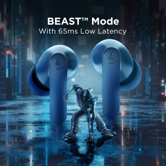 boAt Airdopes 121 PRO TWS Earbuds Signature Sound, Quad Mic ENx™, (Royal Blue)