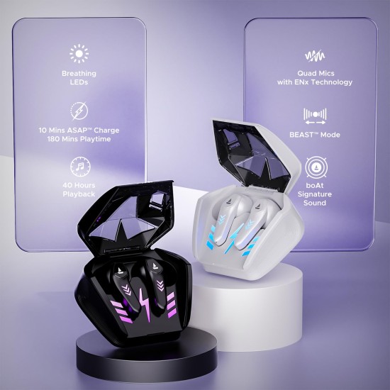 boAt Airdopes 190 True Wireless in Ear Earbuds with Beast Mode(50ms) (Black Sabre) boAt Airdopes 190 True Wireless in Ear Earbuds with Beast Mode(50ms) (Black Sabre)