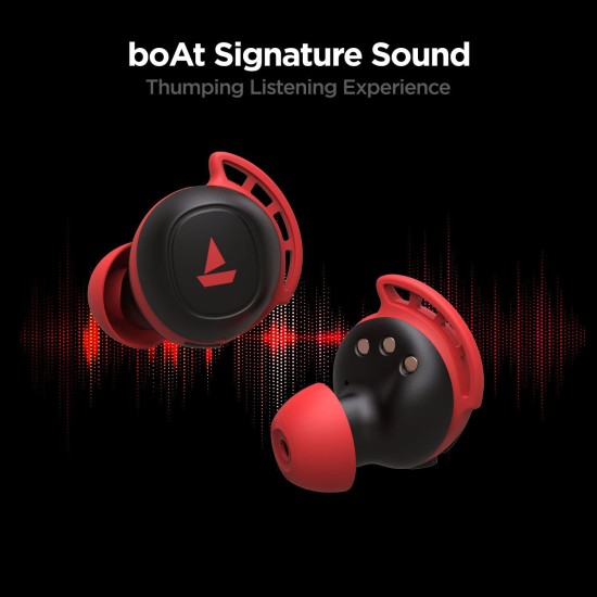 boAt Airdopes 441 Pro Bluetooth Truly Wireless in Ear Earbuds with mic, Upto 150 Hours (Raging Red) boAt Airdopes 441 Pro Bluetooth Truly Wireless in Ear Earbuds with mic, Upto 150 Hours (Raging Red)