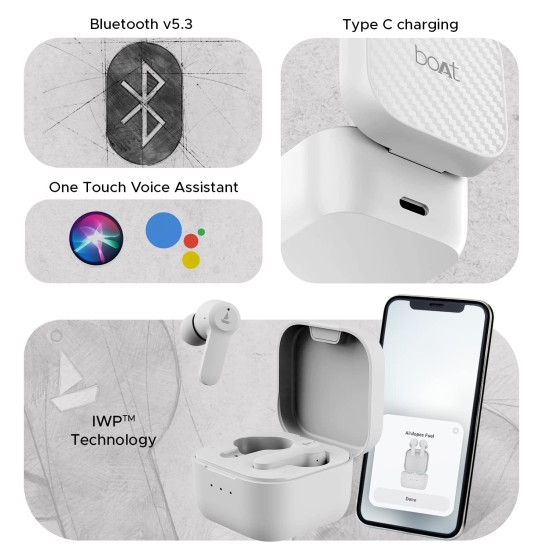 boAt Airdopes Fuel in Ear Headphones,Quad Mics,Enx (Classic Black) boAt Airdopes Fuel in Ear Headphones,Quad Mics,Enx (Classic Black)