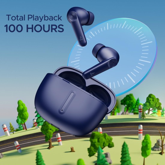 boAt Airdopes Max TWS Earbuds with 100 HRS Playtime, (Carbon Blue) boAt Airdopes Max TWS Earbuds with 100 HRS Playtime, (Carbon Blue)