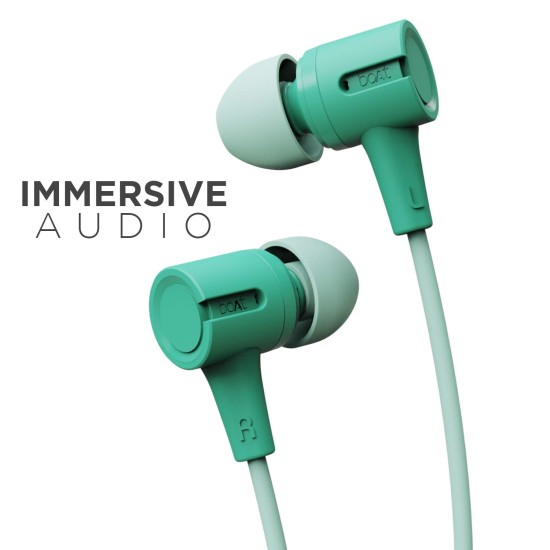 boAt Bassheads 102 Wired in Ear Earphones with Mic (Mint Green) boAt Bassheads 102 Wired in Ear Earphones with Mic (Mint Green)