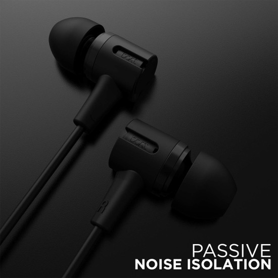 boAt Bassheads 102 in Ear Wired Earphones with Mic (Charcoal Black) boAt Bassheads 102 in Ear Wired Earphones with Mic (Charcoal Black)
